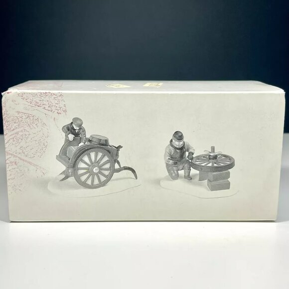 Department 56 Heritage Village C. Bradford Wheelwright & Son Figurines #5818-1 - Picture 11 of 11